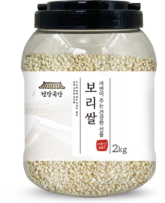 건강곡간 미국산 보리쌀, 2kg, 1개