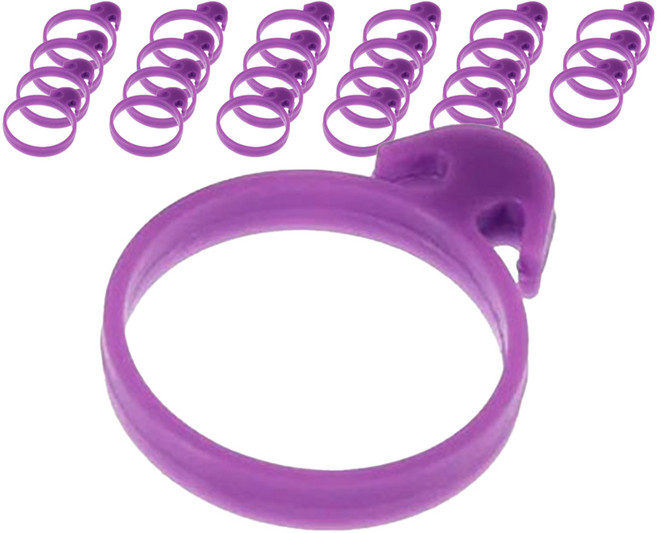 베스톰 짤주머니 타이, 퍼플, 24개, 단품