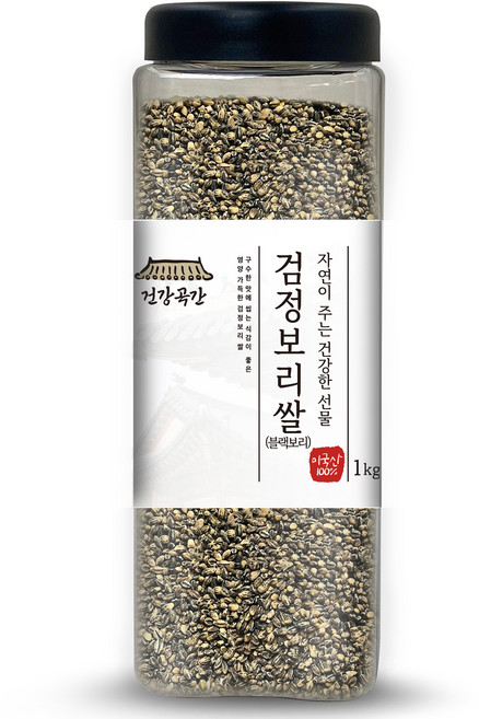 건강곡간 미국산 검정보리쌀, 1kg, 1개