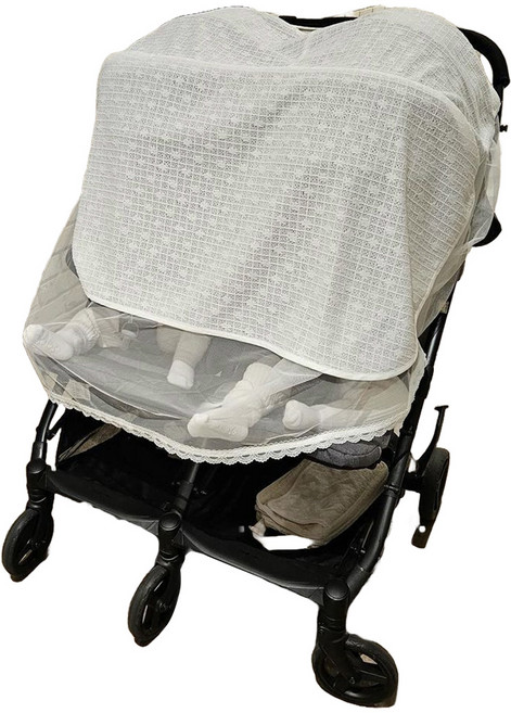베이비소풍 쌍둥이 유모차 햇빛가리개, 솔리드, 1개