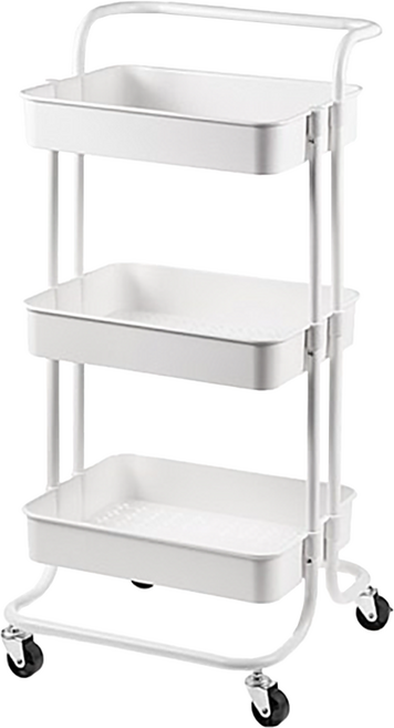 Tamsaa 可移動置物架 42 x 39.5 x 88cm, 白色, 3層