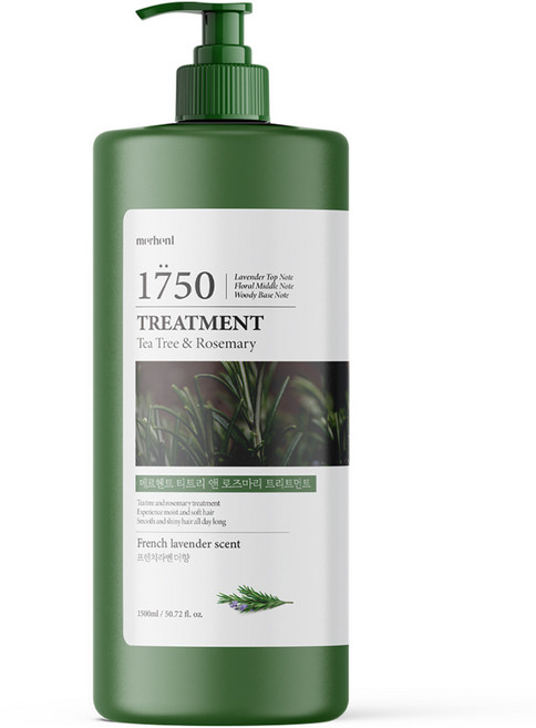 메르헨트 티트리 앤 로즈마리 대용량 헤어 트리트먼트 프렌치라벤더향, 1개, 1.5L