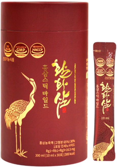 양지홍삼 활화삼 홍삼스틱 마일드, 30회분, 1개