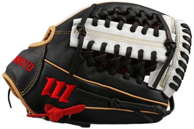 모리모토 소가죽 내야 야구글러브 우투용 M680, 블랙, 1개