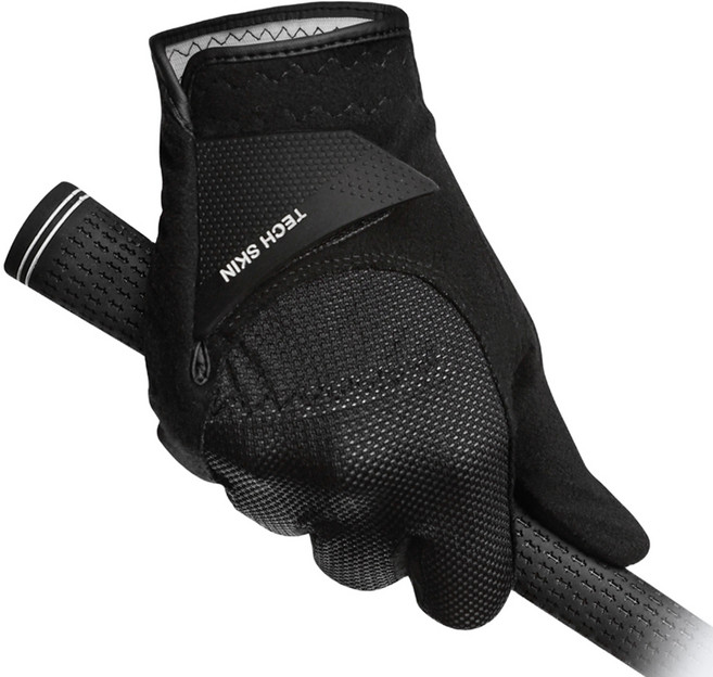 테크스킨 남녀공용 레인플렉스 골프 레인장갑 오른손용, 블랙, 1개