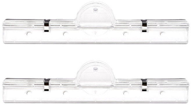 에스앤큐 아크릴 대형 서류집게, 2개