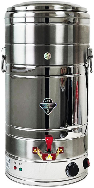 화영 STS 316 전기물끓이기 전기물통 40호, 36.2L, 실버, 1개
