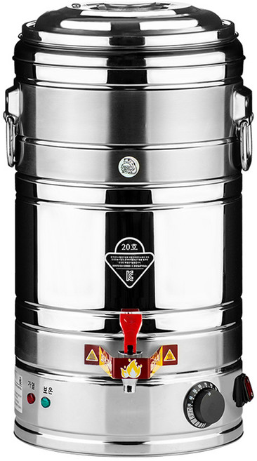 화영 STS 316 전기물끓이기 전기물통 20호, 17.4L, 실버, 1개
