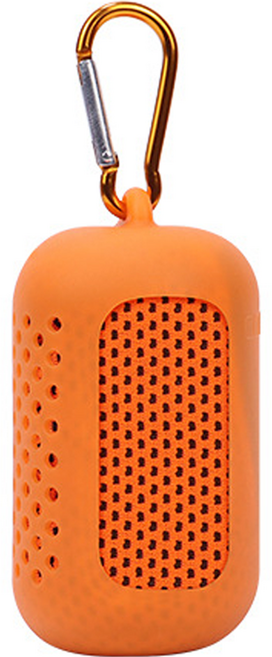 휴대용 냉감 스포츠타월 + 버클커버 세트 30 x 90 cm, 오렌지 55, 1세트