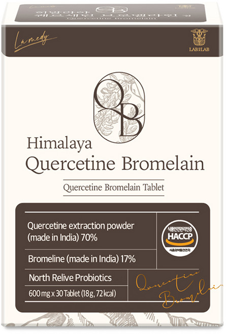 랩온랩 정품 히말라야 퀘르세틴 브로멜라인정, 30정, 1개