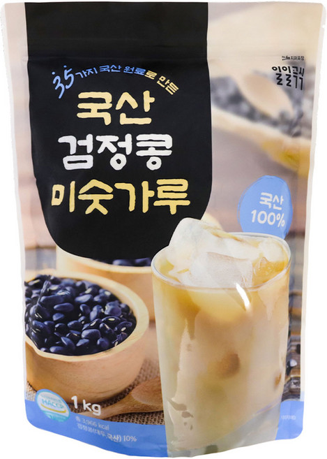 일일곡식 국산 검정콩 미숫가루, 1kg, 1개
