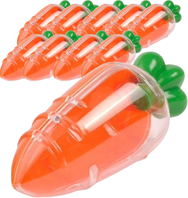 당근 구디백 간식 포장상자, 반투명, 10개