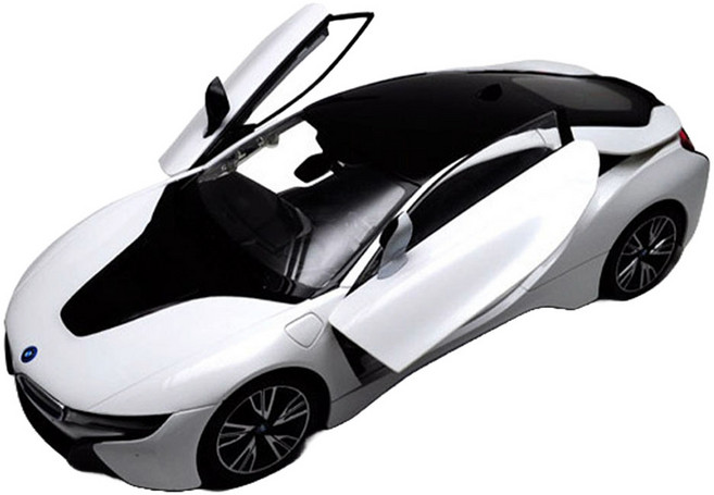 라스타 1:14 BMW I8 도어오픈 RC카, 화이트, 1세트