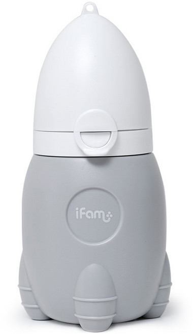 아이팜 우주선 휴대용 유아소변기, 화이트 + 그레이