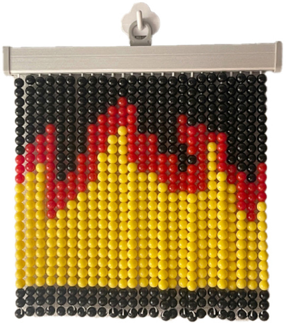 오로라데코덴 비즈발 만들기 공예 세트, 불꽃, 1세트