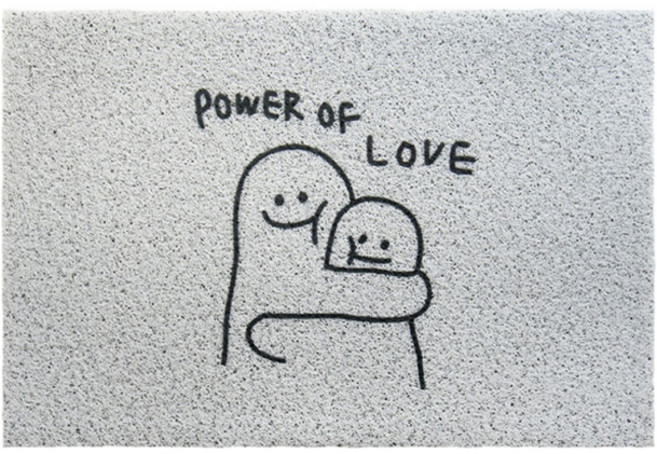 더자카 웰컴 PVC 미끄럼 방지 코일 매트 40 x 60 cm, F타입, 1개