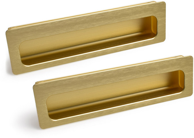 손잡이세상 매립 가구손잡이 골드 120, 2개