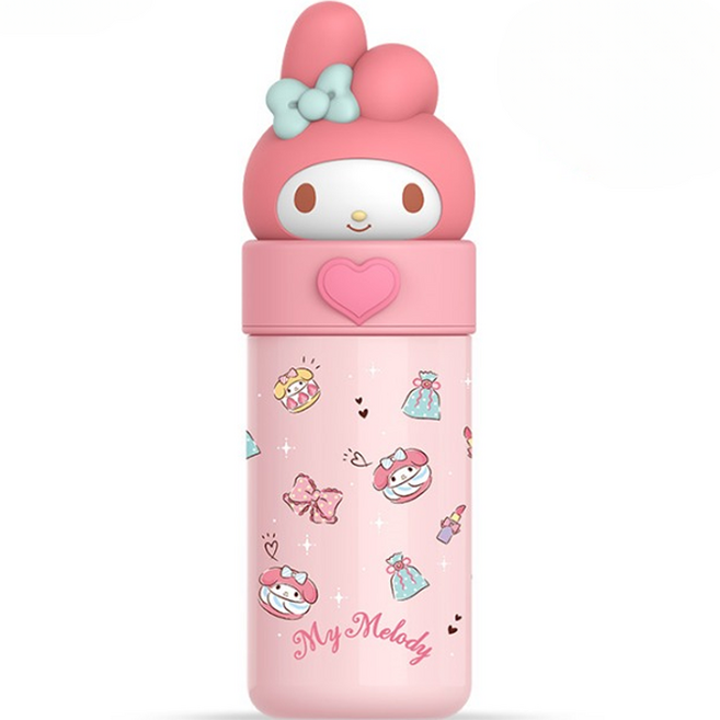 산리오 캐릭터 텀블러 물병 보온 보냉병, 1개, 350ml, 마이멜로디