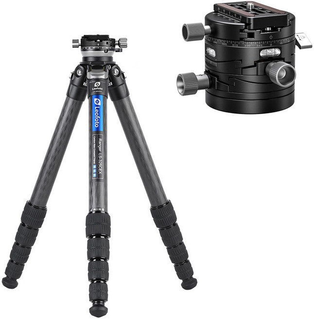 레오포토 레인저레벨링 삼각대 + 기어헤드 세트, 삼각대(LS-325CEX+RH-2L), 기어헤드(G20+QP-70N), 1개