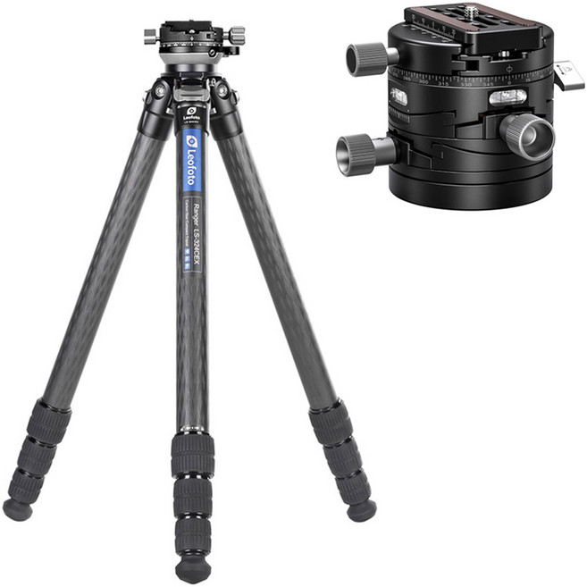 레오포토 레인저레벨링 삼각대 + 기어헤드 세트, 삼각대(LS-324CEX+RH-2L), 기어헤드(G20+QP-70N), 1개