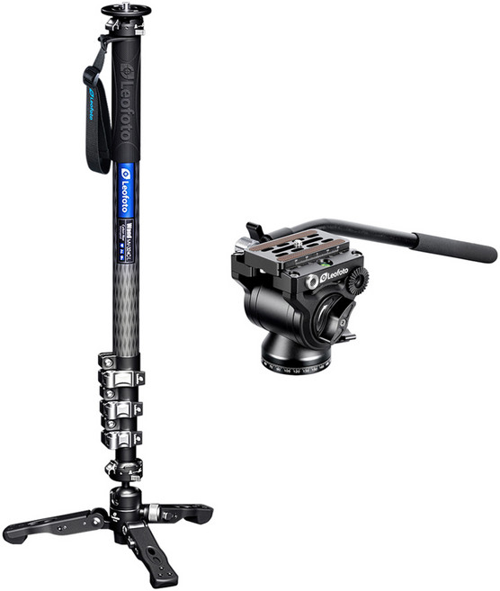 레오포토 비디오 모노포드 + 헤드 세트, 모노포드(MV-324L+VD-03), 헤드(BV-5), 1개