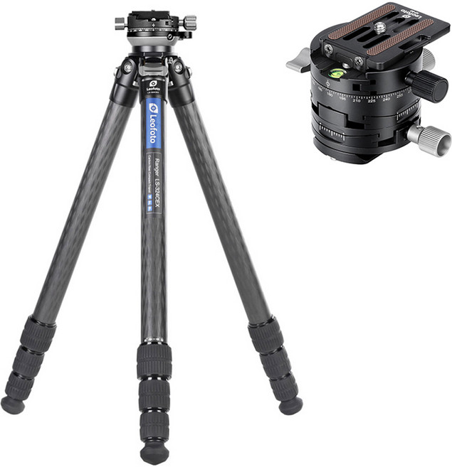 레오포토 레인저레벨링 삼각대 + 기어헤드 세트, 삼각대(LS-324CEX+RH-2L), 기어헤드(G2+NP-60), 1개