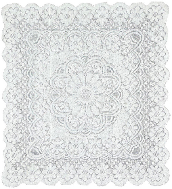 벨로비 데이지 레이스 협탁보, 60 x 60 cm, 1개