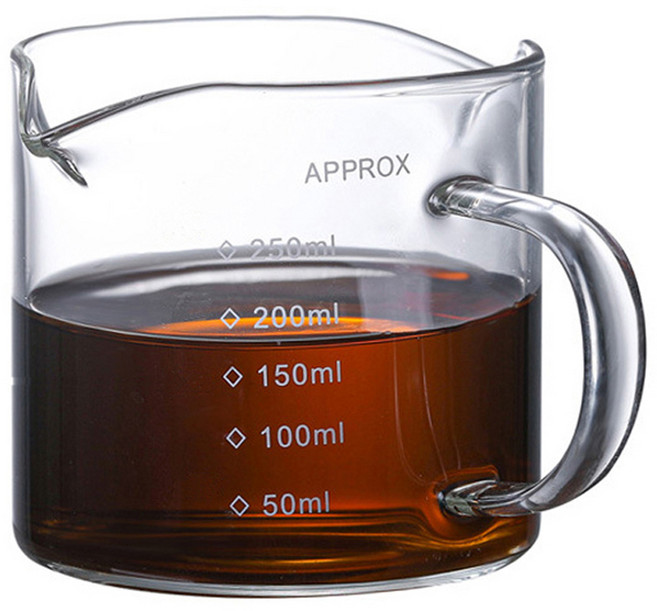 커피보니 벨크리머 에스프레소 샷잔 250ml, 투명, 1개