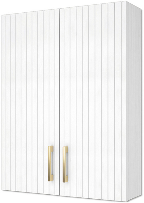 모카바스 스트라이프 욕실 수납장 방문설치, 윈터 화이트, 1개