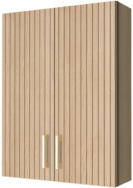 모카바스 스트라이프 욕실 수납장 방문설치, 네츄럴 오크, 1개