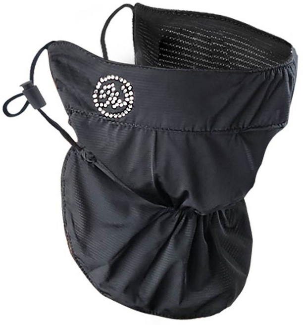 고운골프 UV차단 골프 마스크 H2타입, 블랙, 1개