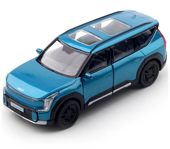 웰리 1 : 38 기아차 EV9, 블루, 1개