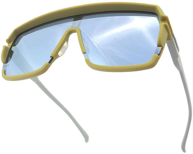 HILX 영블러드 스포츠 미러렌즈 선글라스 HYB00708 + YBSL6, 매트카키라이트그레이(프레임) + 실버(렌즈), 1개