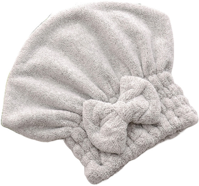 블루밍 벨벳 헤어타올 터번 34 x 28 cm, 멜란지, 1개