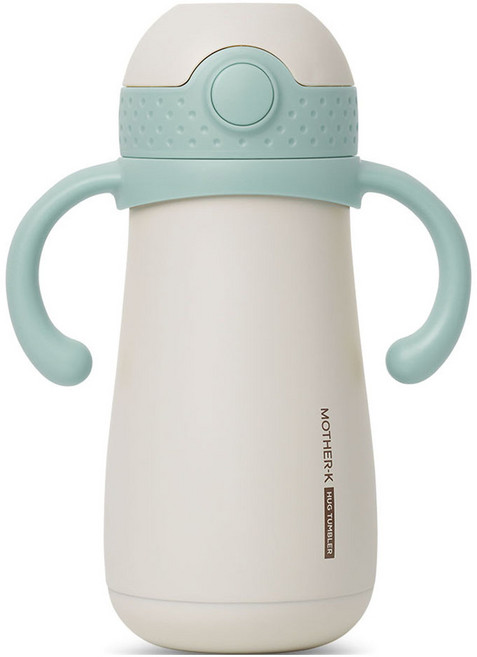 마더케이 허그 보온 빨대컵, 350ml, 1개, 민트