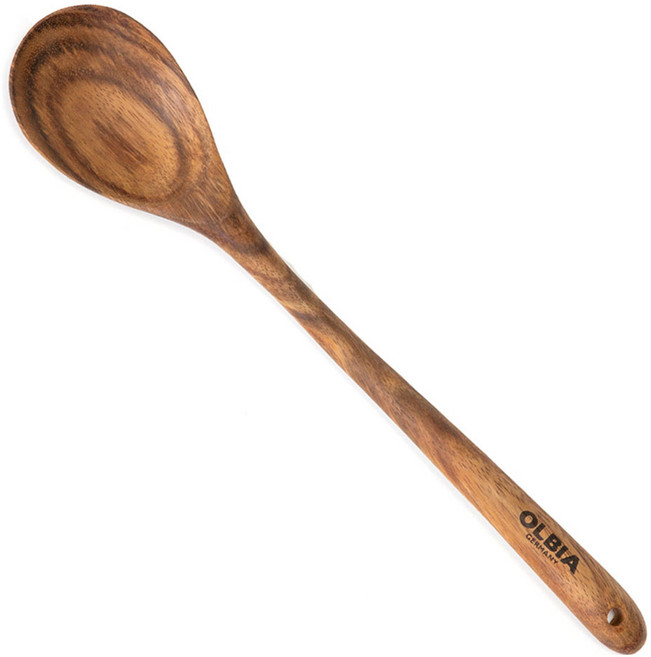 올비아 키친툴 원목 워루 뉴 볶음스푼, 혼합색상, 1개