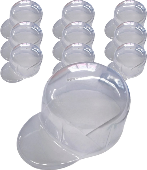 하이엉클 모자 보호틀 캡모자형, 10개, 투명