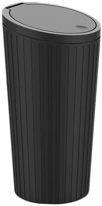 시크릿 원터치 차량용 휴지통, 블랙, 1개