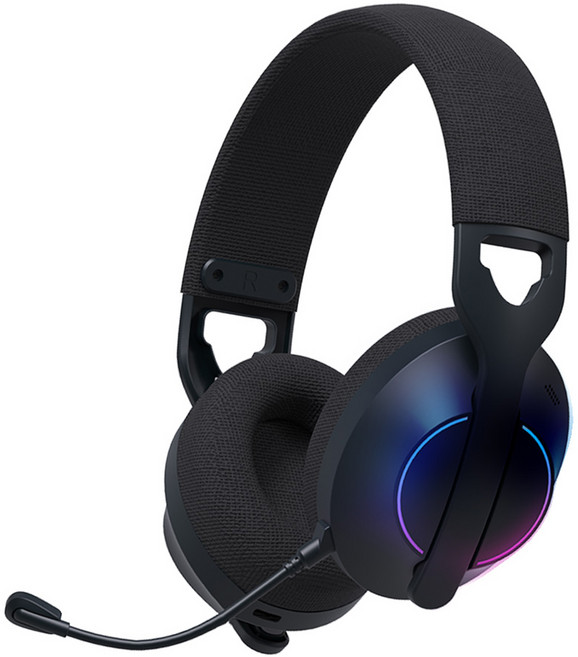 로이체 프리미엄 RGB 노이즈 캔슬링 마이크 멀티페어링 블루투스 무선 게이밍 헤드셋, BTH-G500, 블랙