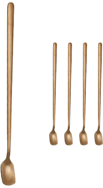 UH홈데코 스텐 롱 머들러, 로즈골드, 5개