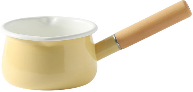 모다키친 인덕션 법랑 밀크팬 편수냄비 1000ml, 15cm, 버터옐로우, 1개