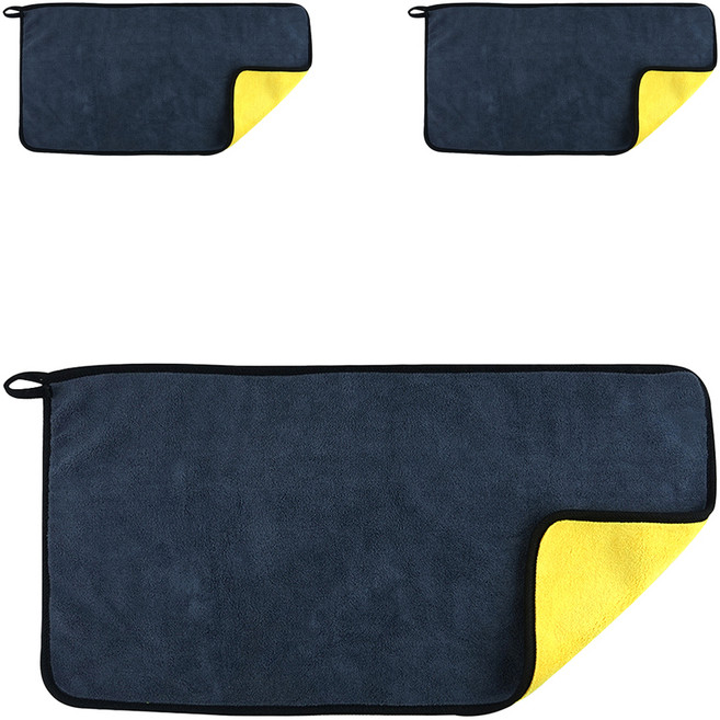 에이스피드 초극세사 세차 타월 30 x 60 cm, 혼합색상, 3개