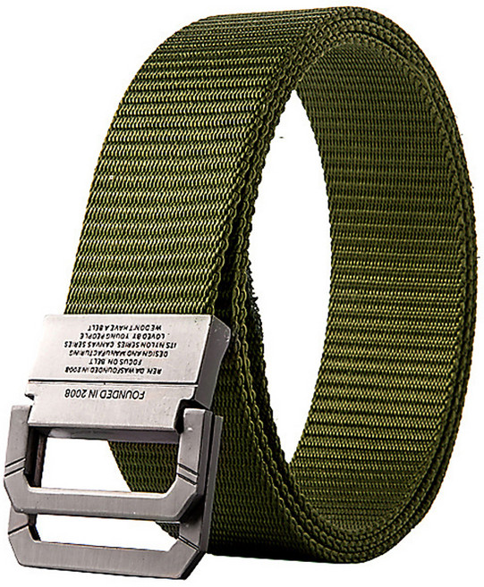 맙소샵 남성용 캠핑 등산 아웃도어 버클 스포츠벨트 RK2053, 카키, 1개