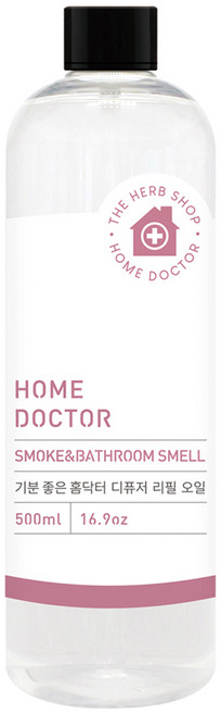 홈닥터 담배냄새&욕실냄새 디퓨저 리필오일, 복숭아 + 유칼립투스, 500ml, 1개
