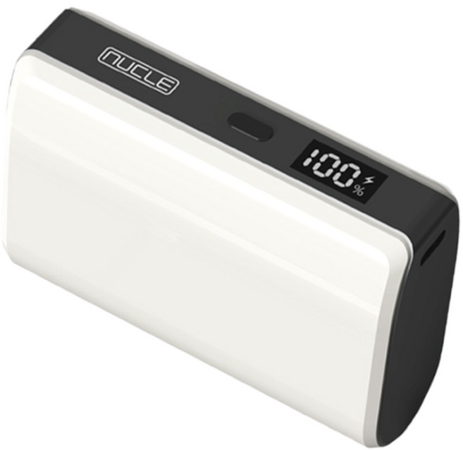 뉴클 컴팩트 포켓 대용량 PD 고속충전 22.5W 보조배터리 10000mAh USB C / A타입, NCPB-10KPD-14-LGC, 베이지