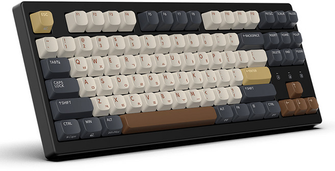 한성컴퓨터 듀얼 8K 가스켓 마그네틱 게이밍 기계식 유무선 텐키리스 키보드, Mocha Cocoa, TFG Magnetox XL, 마그네틱축(자석축)