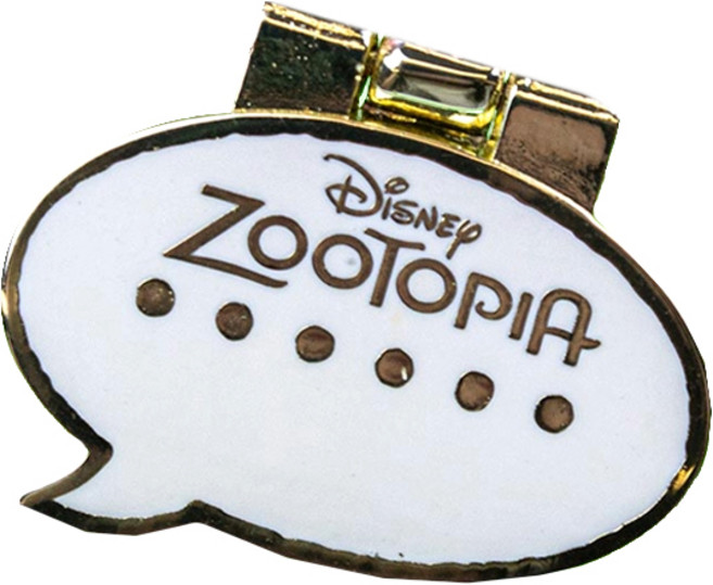 迪士尼書桌裝飾 動物方城市角色鉸鏈徽章 閃電, 1個, 1入