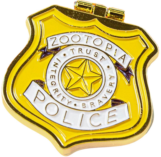 Iknowk 迪士尼 書桌裝飾 動物方城市 鉸鏈徽章 茱蒂 尼克, 1個, 1入