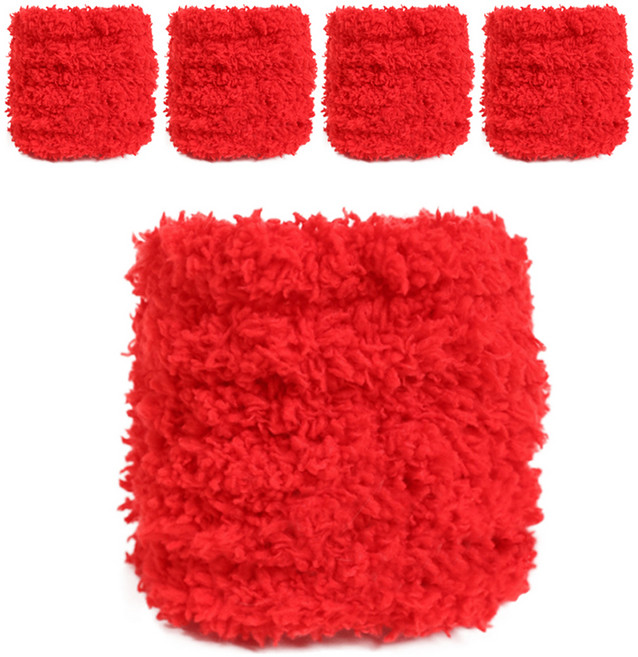 알로데 뽀글 모루 공예용 철사 1m, 31 빅레드, 5개