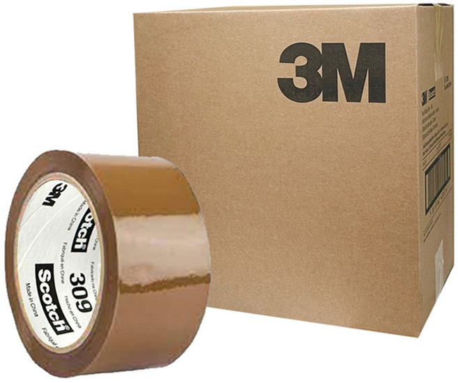 쓰리엠 스카치 309 아크릴 OPP 박스 테이프 황색 48mm x 40m, 36개